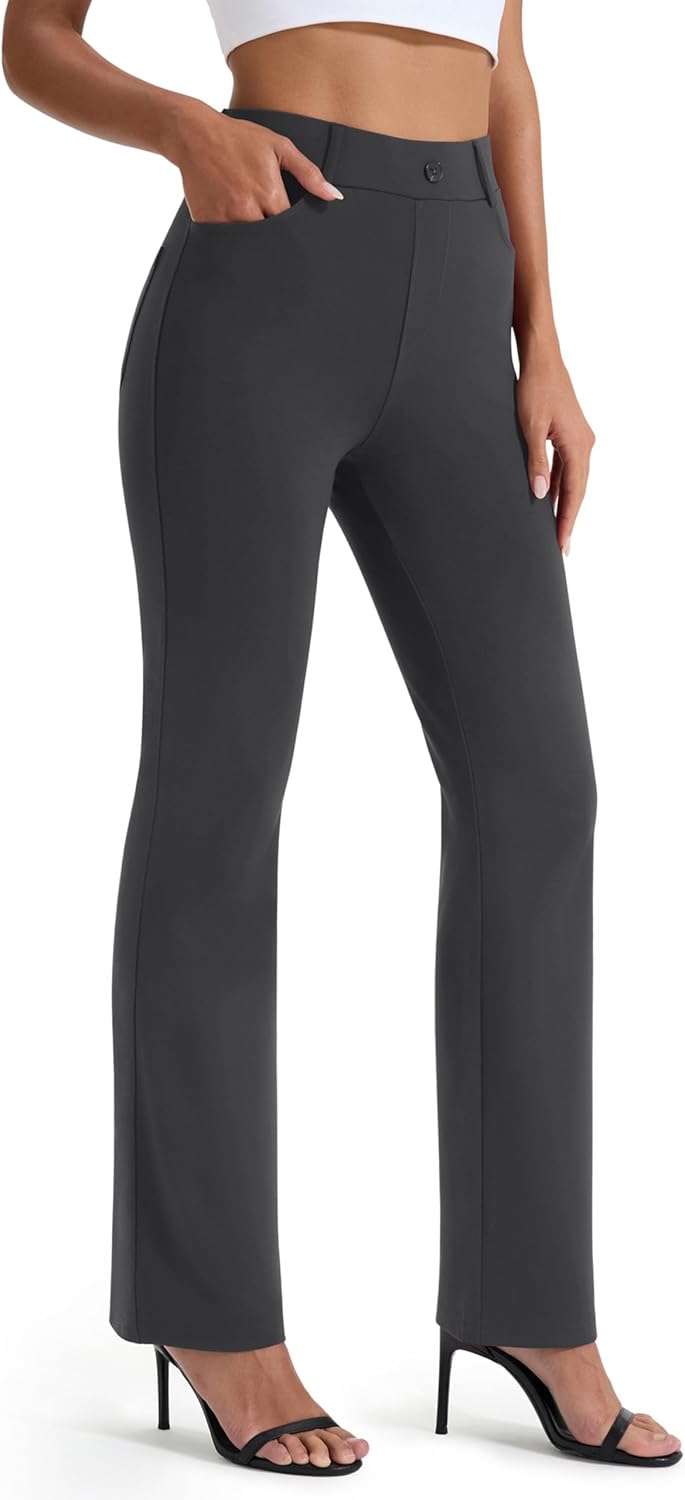 AFITNE Women's Yoga Dress Pants for Office and Casual Wear