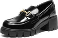DREAM PAIRS Loafers for Women Platform Chunky Loafers Slip On Casual