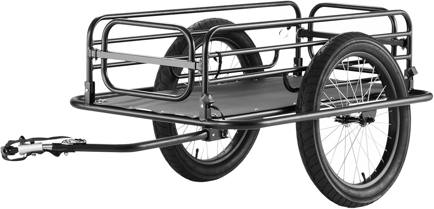VEVOR Bike Cargo Trailer with 275 lbs Load Capacity and Stability