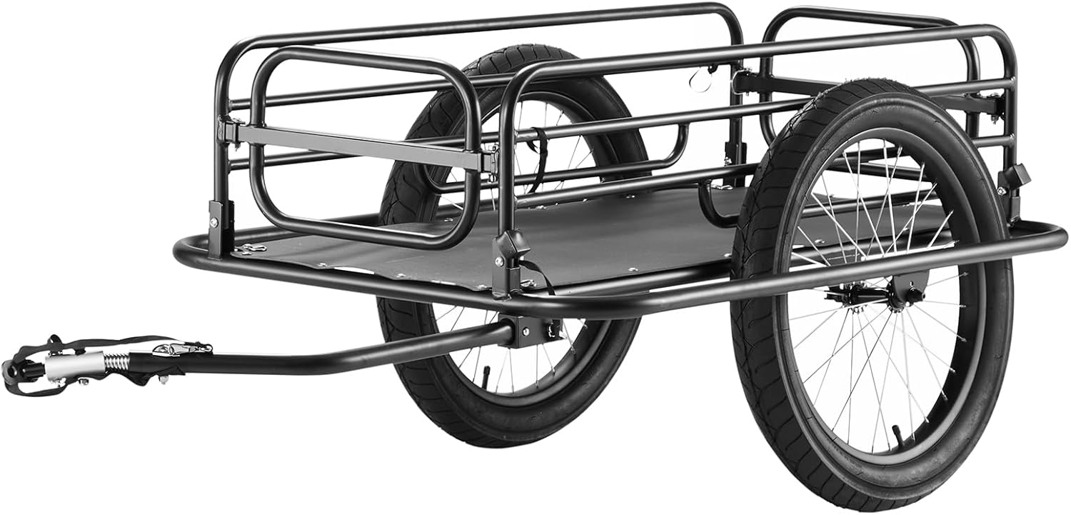 VEVOR Bike Cargo Trailer with 275 lbs Load Capacity and Stability
