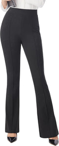 AFITNE Women's High Rise Flare Dress Pants - Flattering Office Staple