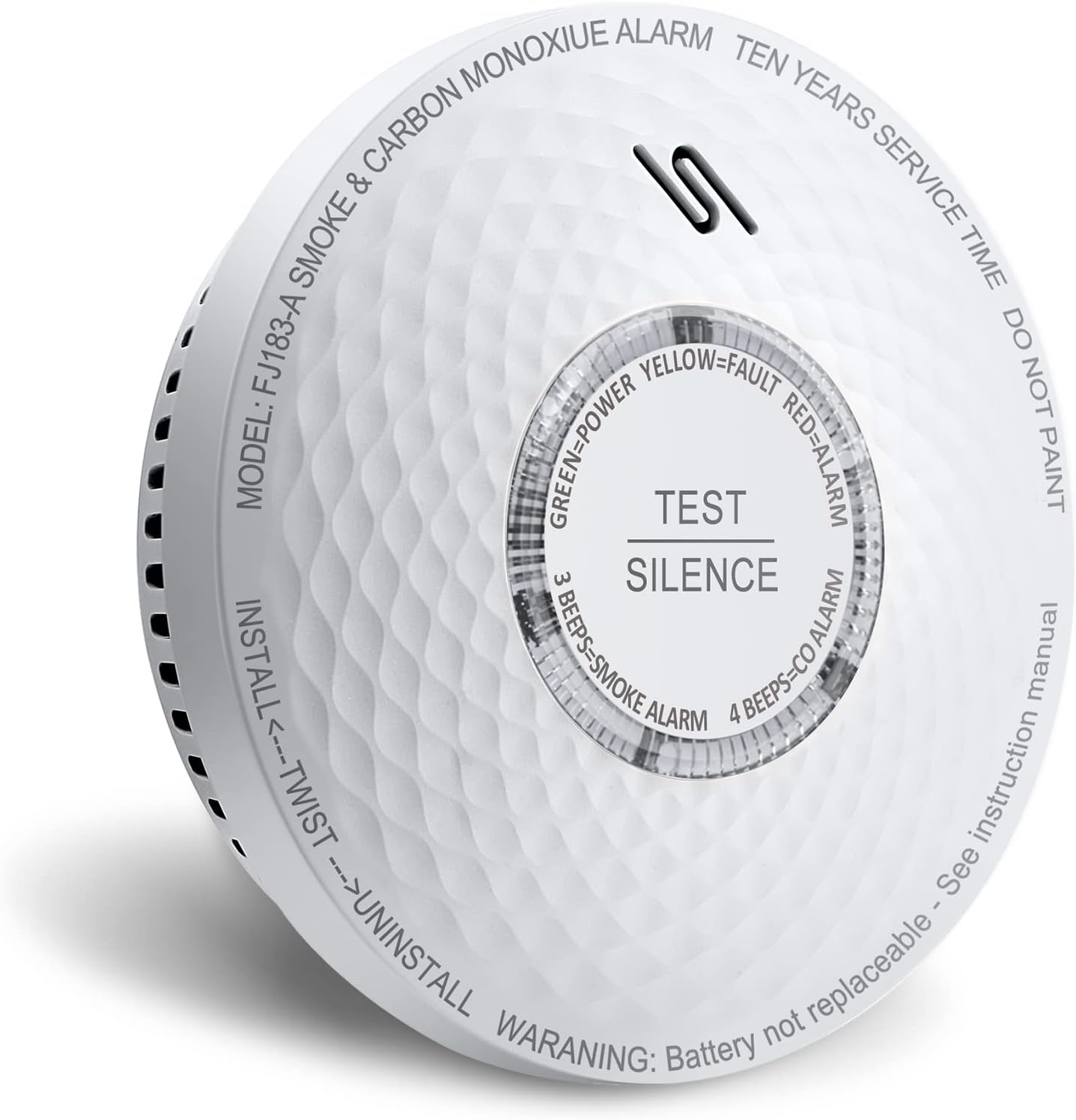 Ecoey Smoke Detector Carbon Monoxide Detector Combo for Safety
