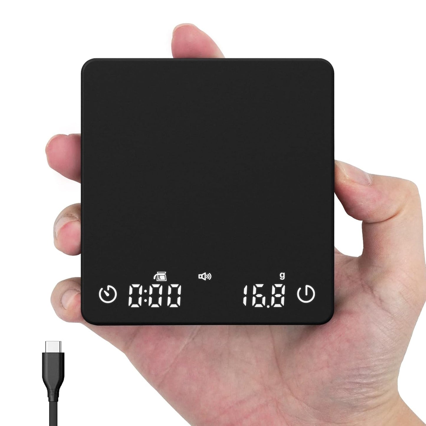 Mini Coffee Scale with Auto Timing for Perfect Espresso Brewing