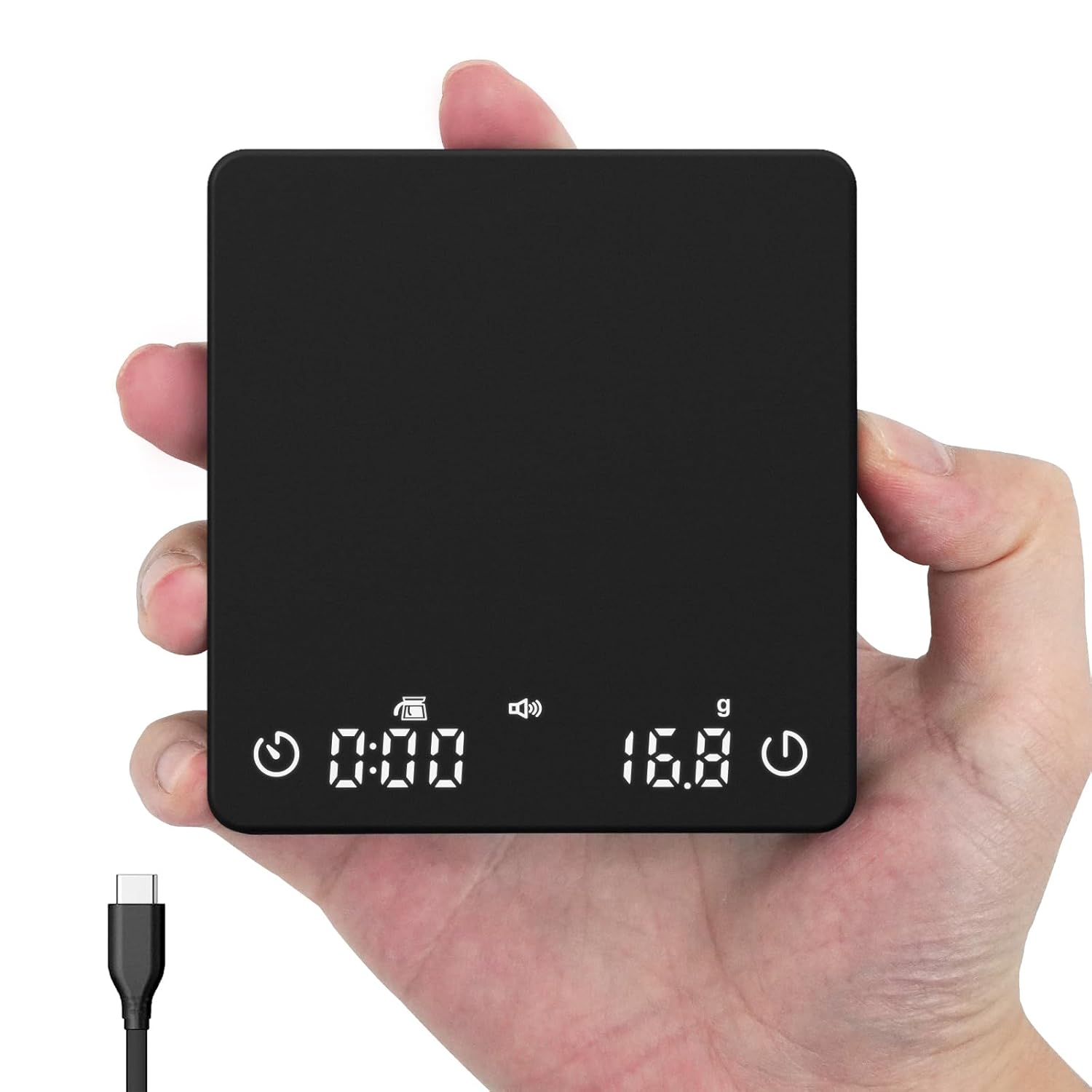 Mini Coffee Scale with Auto Timing for Perfect Espresso Brewing
