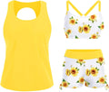 Yonique 3 Piece Womens Tankini Swimsuits with Shorts