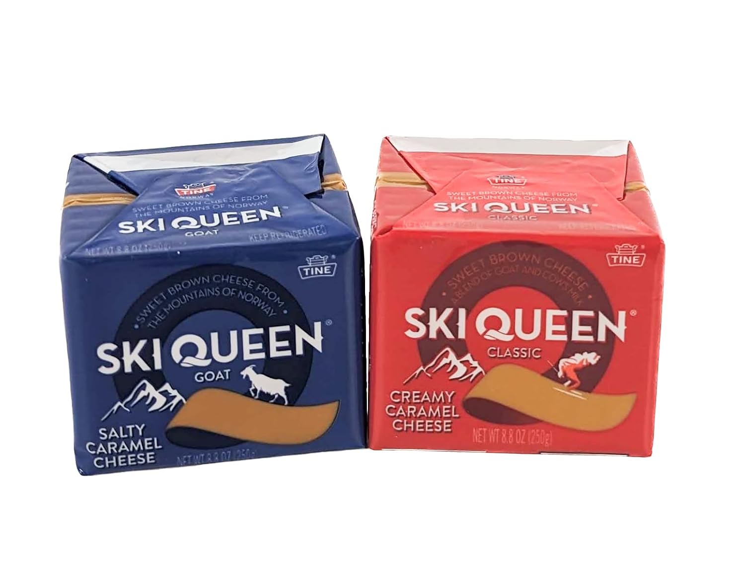 Norwegian Gjetost Cheese Duo - Rich & Authentic 8.8 oz x 2