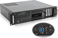 RackChoice 2U Short Depth 14.17in Server Chassis - Compact Rack Ready