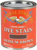 General Finishes Water Based Dye 1 Quart, Medium Brown - Deep Wood
