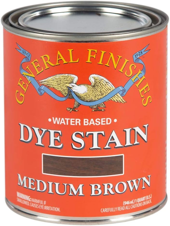 General Finishes Water Based Dye for Deep Rich Wood Tones