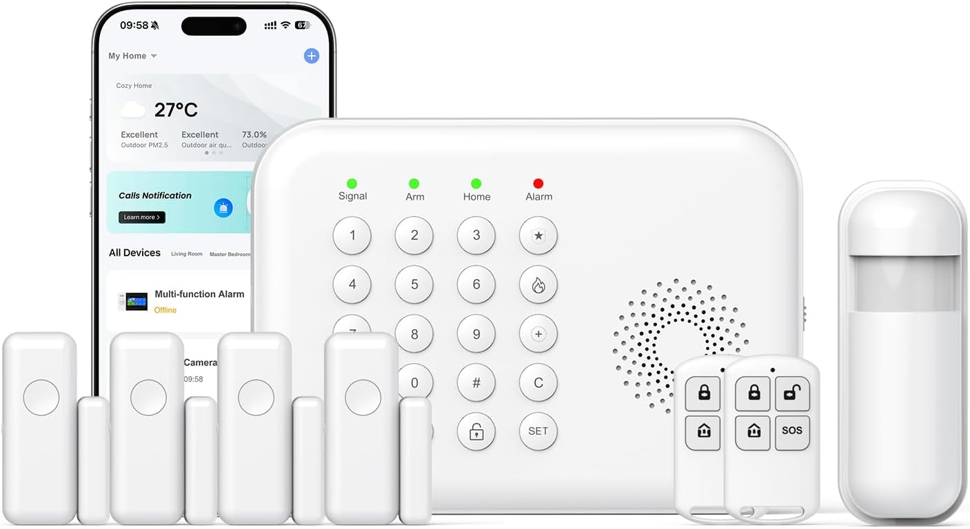 Wireless Home Security System with APP Alert for Smart Homes