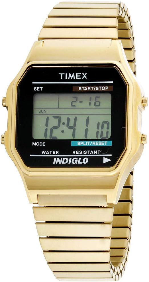 Timex Men's Classic Digital Watch: Sleek 34mm Design