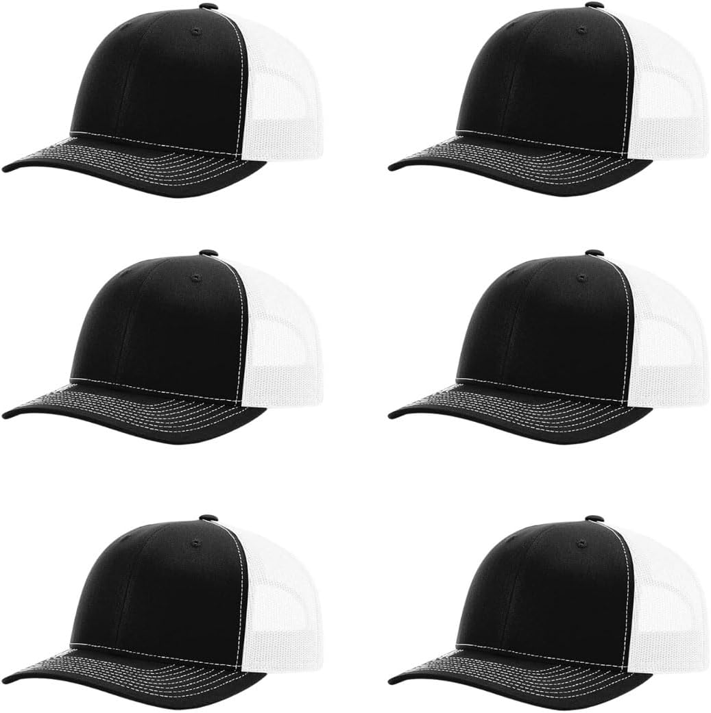 Richardson 112 Classic Six-Panel Adjustable Snapback Trucker Cap