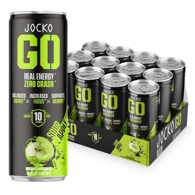 Jocko GO Energy Drink - Sugar Free Nootropic for Energy Boost