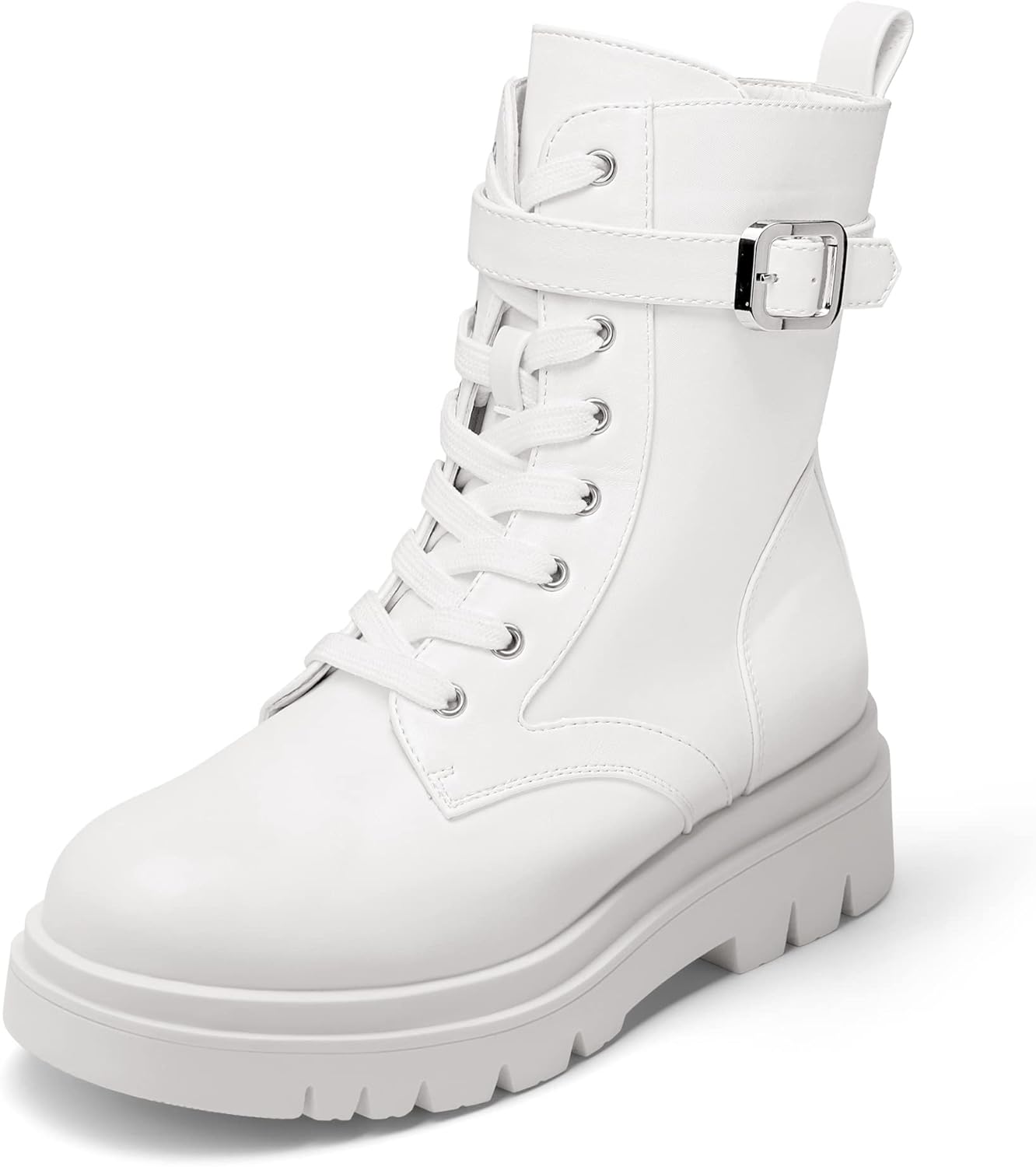 DREAM PAIRS Women's Chelsea Platform Combat Boots for Style