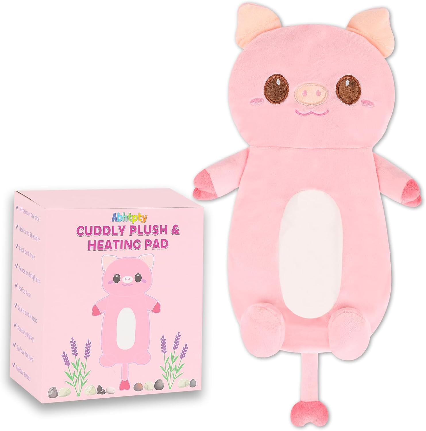 Pink Pig Microwavable Heating Pad - Cramp Relief!