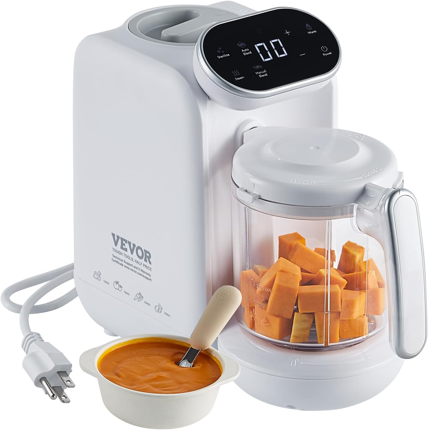VEVOR 5 in 1 Baby Food Maker, BPA-Free Blender