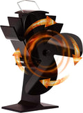 3 Blades Heat Powered Stove Fan for Wood Log Burner - Efficient Heat