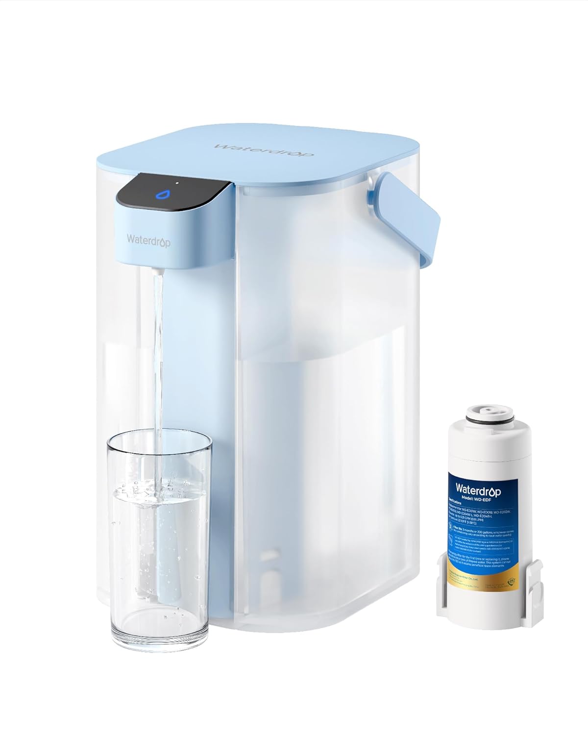 Waterdrop Electric Water Filter Pitcher for Clean Drinking Water
