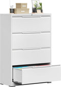 Bestoo 4 Drawer Lateral File Cabinet - Secure, High-Capacity Storage
