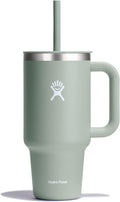 Hydro Flask 32 Oz Travel Tumbler in Agave - Insulated with Handle