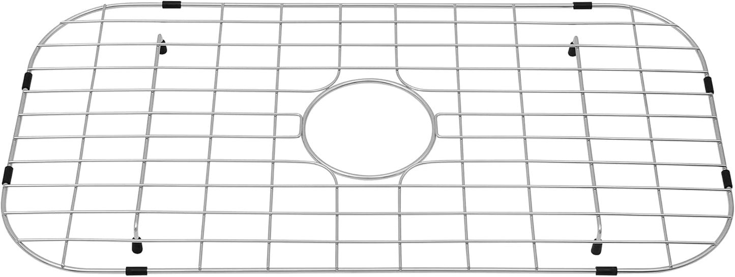 LQS Stainless Steel Kitchen Sink Grid Protector for Single Bowl