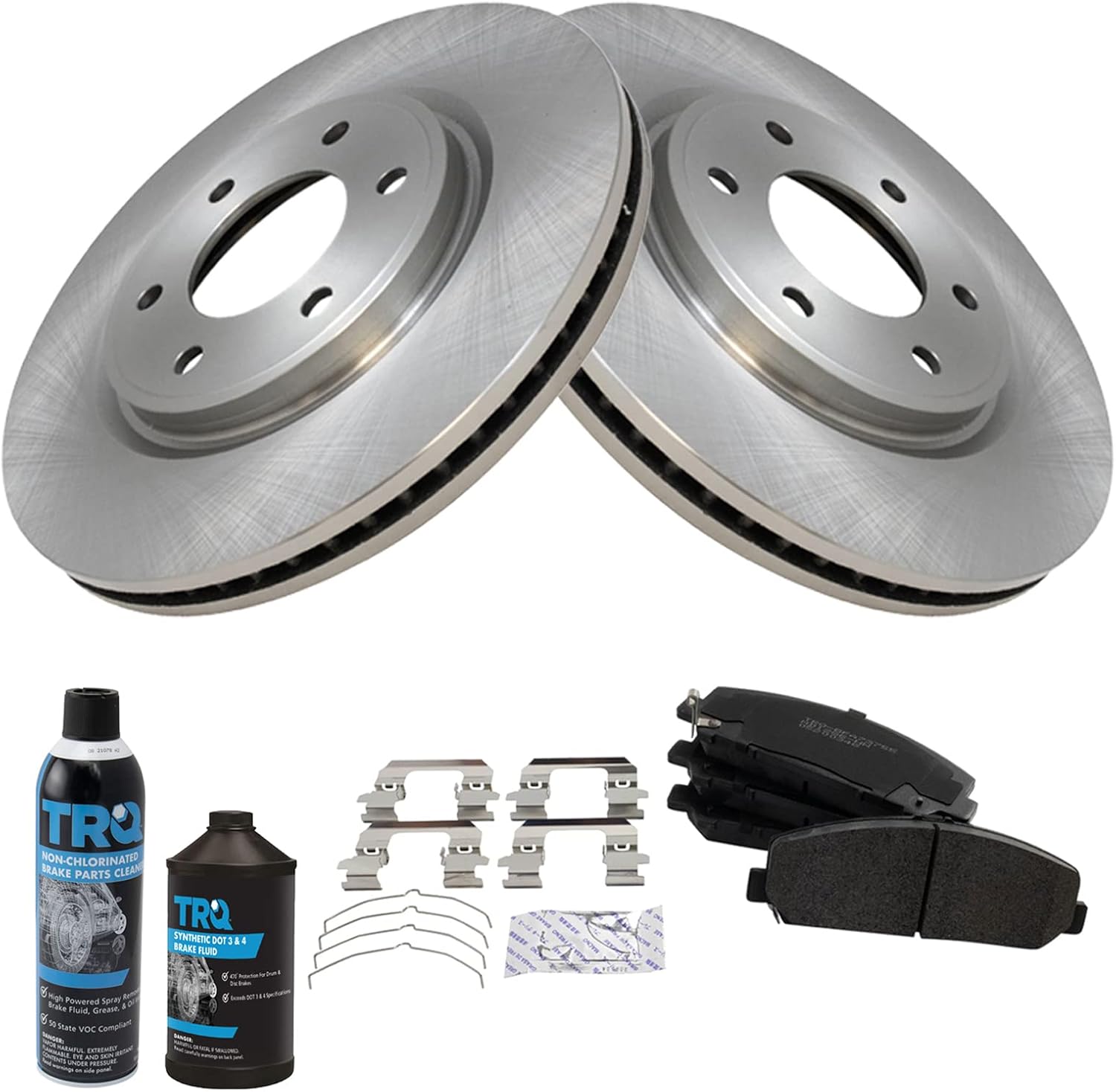 TRQ Front Brake Pad & Rotor Kit for INFINITI QX56 & Nissan Armada
