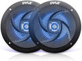 Pyle Low-Profile Waterproof Marine Speakers - Slim 4in Pair