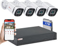 8CH H.265+ 3K Lite Wired CCTV Security Camera System - 4x 5MP Cameras