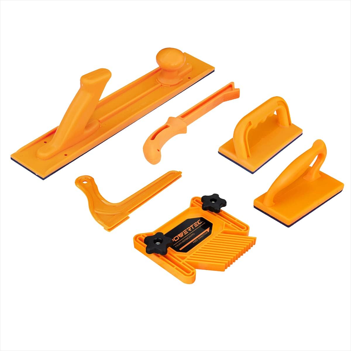 POWERTEC 71718 Safety Kit with Deluxe Featherboard for Woodworking