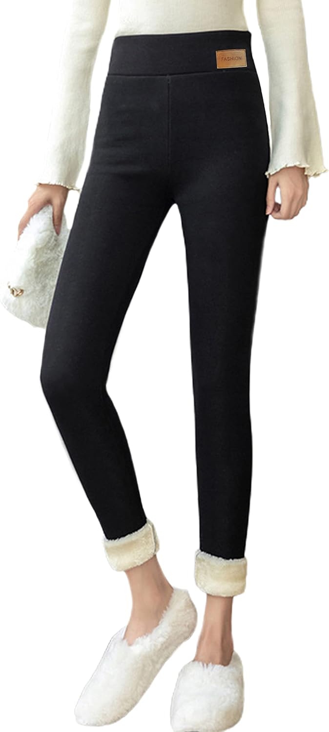 Yeokou Women's Warm Sherpa Lined Athletic Sweatpants Jogger Fleece