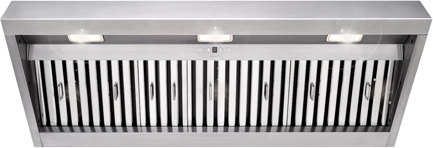 Akicon 48 Inch Range Hood Insert with 1200 CFM Powerful Suction