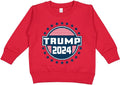 Trump 2024 Badge Toddler Sweatshirt