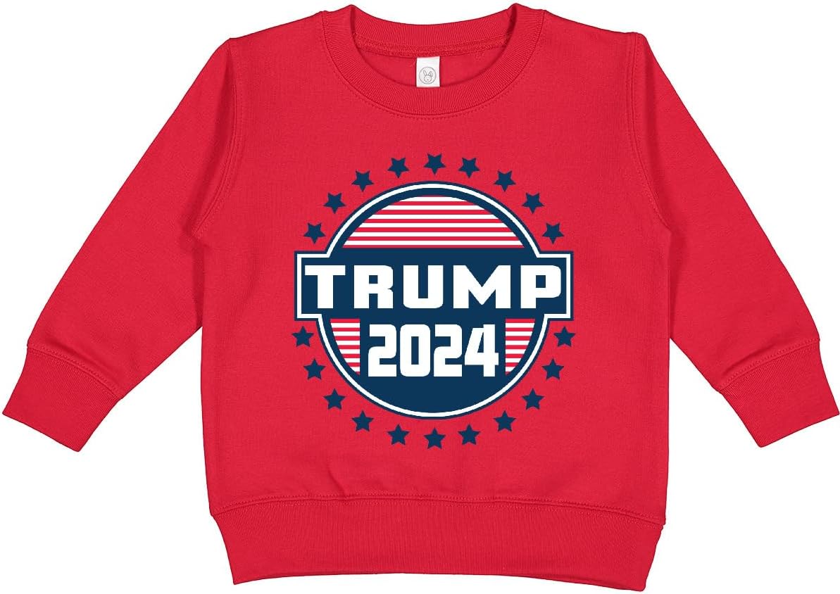 Trump 2024 Badge Toddler Sweatshirt
