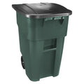 BRUTE Rollout 50-Gallon Wheeled Trash Can - Heavy-Duty Durability