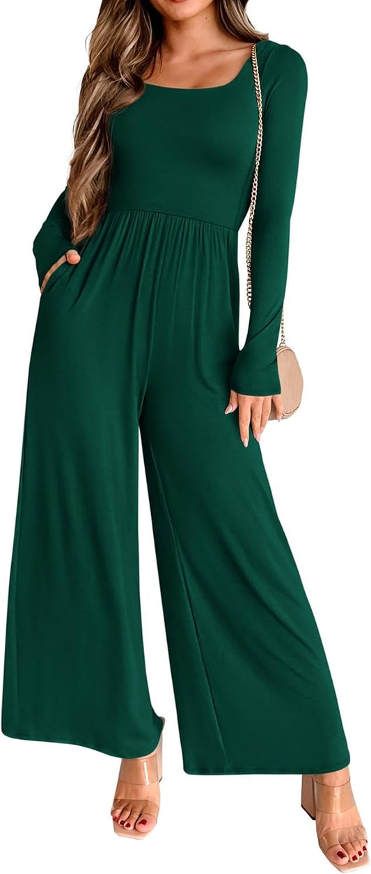 KIRUNDO Long Sleeve Jumpsuit for Women - Stylish and Versatile