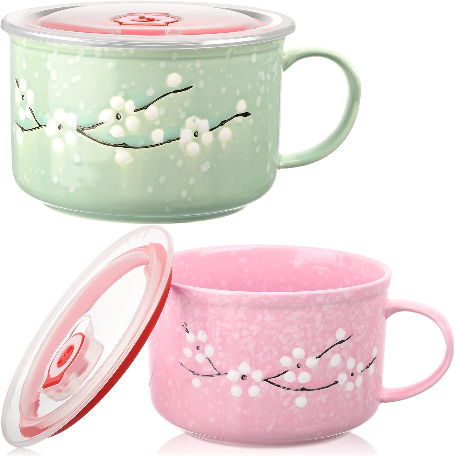 SEEWEY 30 oz Heat Preservation Soup Bowl Set