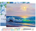 Paint by Numbers for Adults Seaside and Waves 16in x 20in - Framed Kit