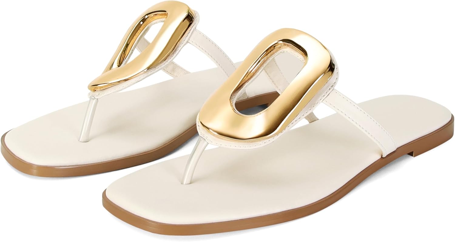 Flip-Flops for Women Thong Sandals Flat Black Slip on Slides