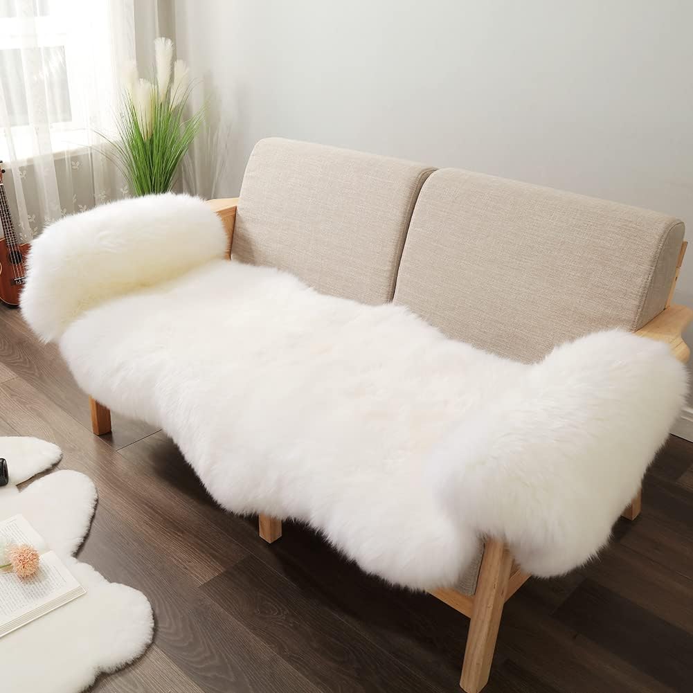 Premium Genuine Sheepskin Rug for Luxurious Home Decor