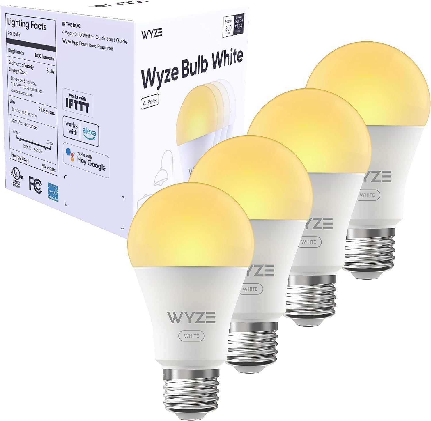 Tunable-White Wi-Fi Smart Light Bulb for Ultimate Control