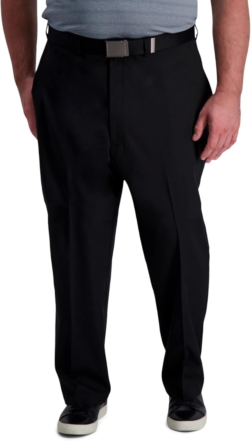 Haggar Mens Cool Right Performance Flex Classic Fit Pants