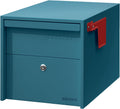Lockable Post Mount Mailbox Small 12 x 12 x 18.5 in - Secure Outdoor