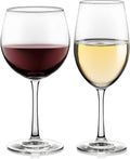 Libbey Vineyard Reserve Wine Glass Set of 8 - Dual-Shaped for Red