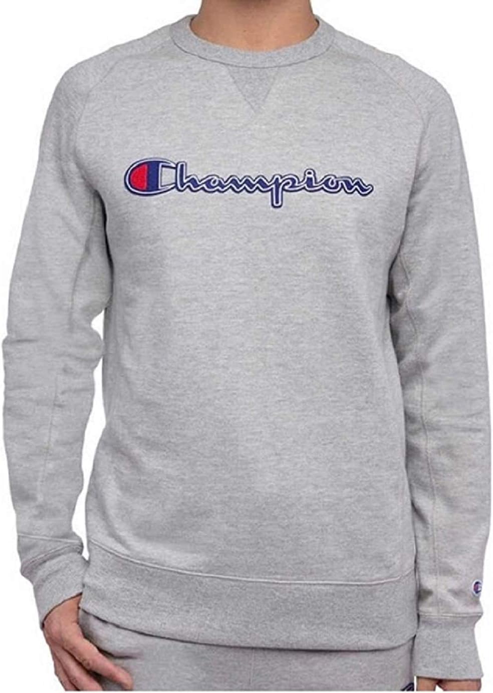 Champion Men's Cozy Grey Fleece Sweatshirt