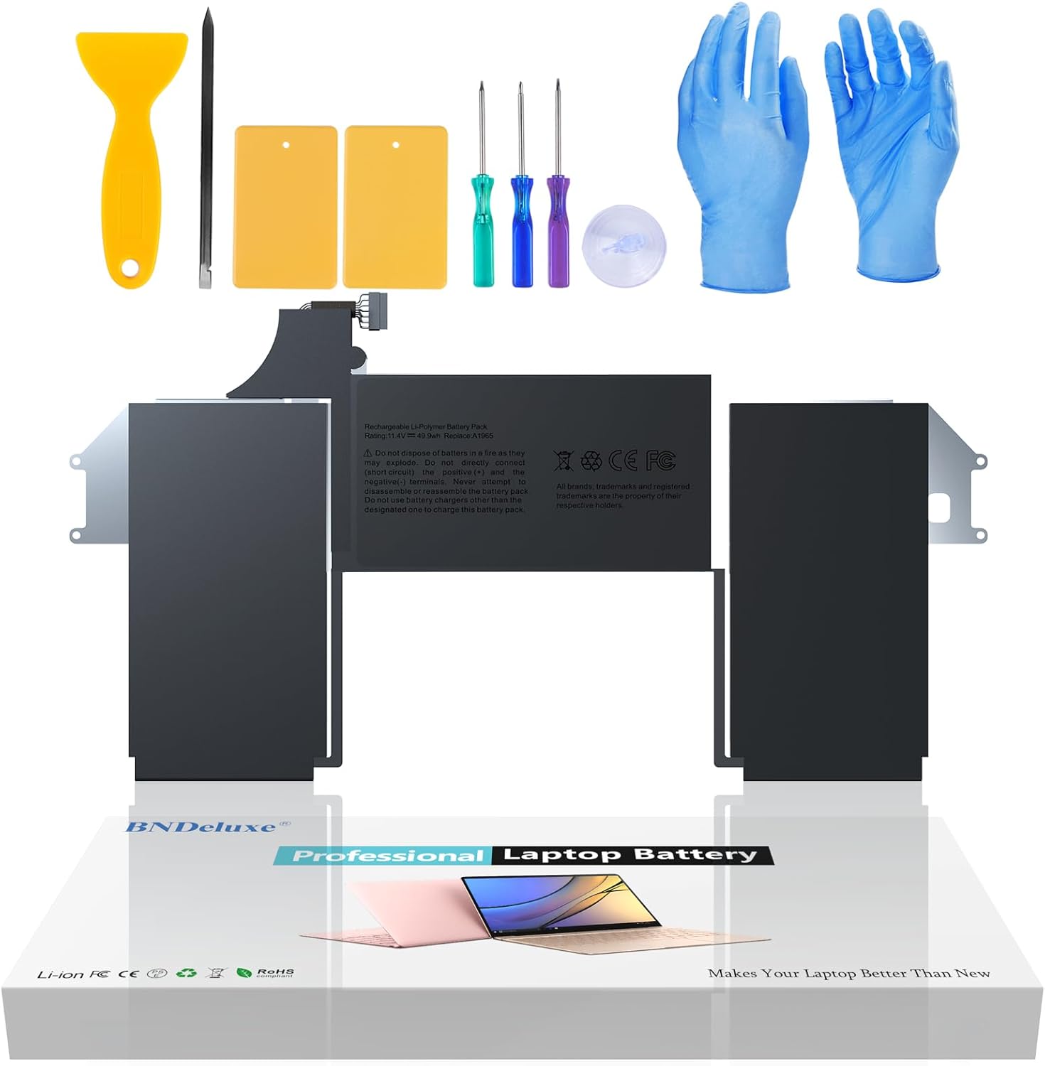 BNDeluxe A1965 MacBook Air Battery Replacement for A1932 A2179