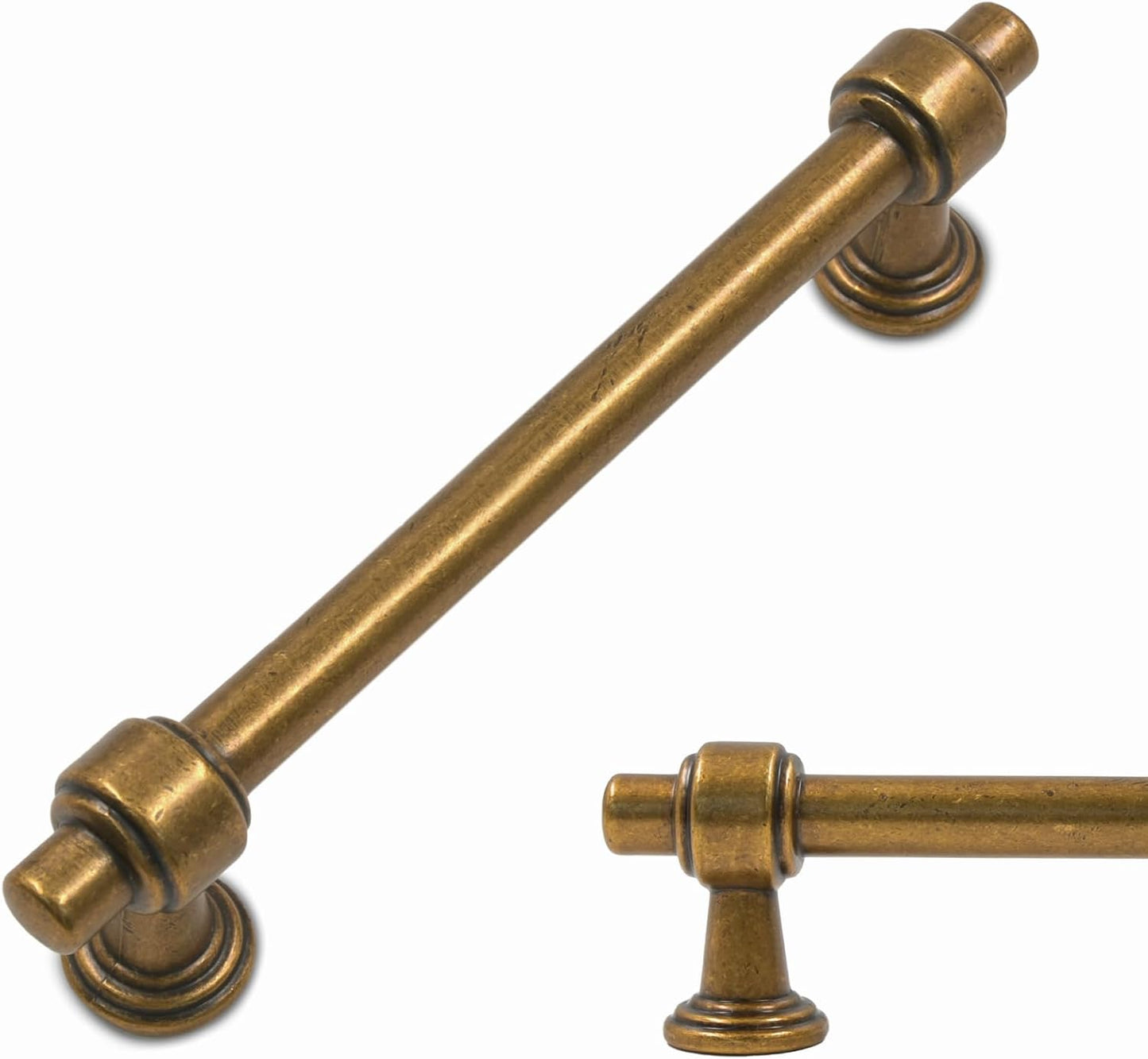 Antique Brass Cabinet Pulls 5 Inch for Kitchen and Bathroom