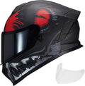 Motorcycle Full Face Dual Visor Helmet for Adults - DOT Approved