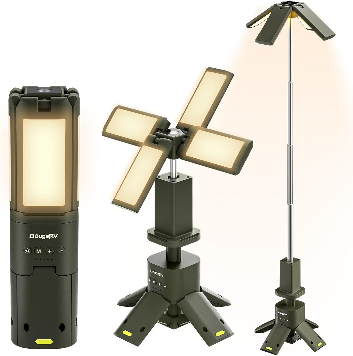 BougeRV Rechargeable Camping Lantern: Rotatable & Waterproof Outdoor Light