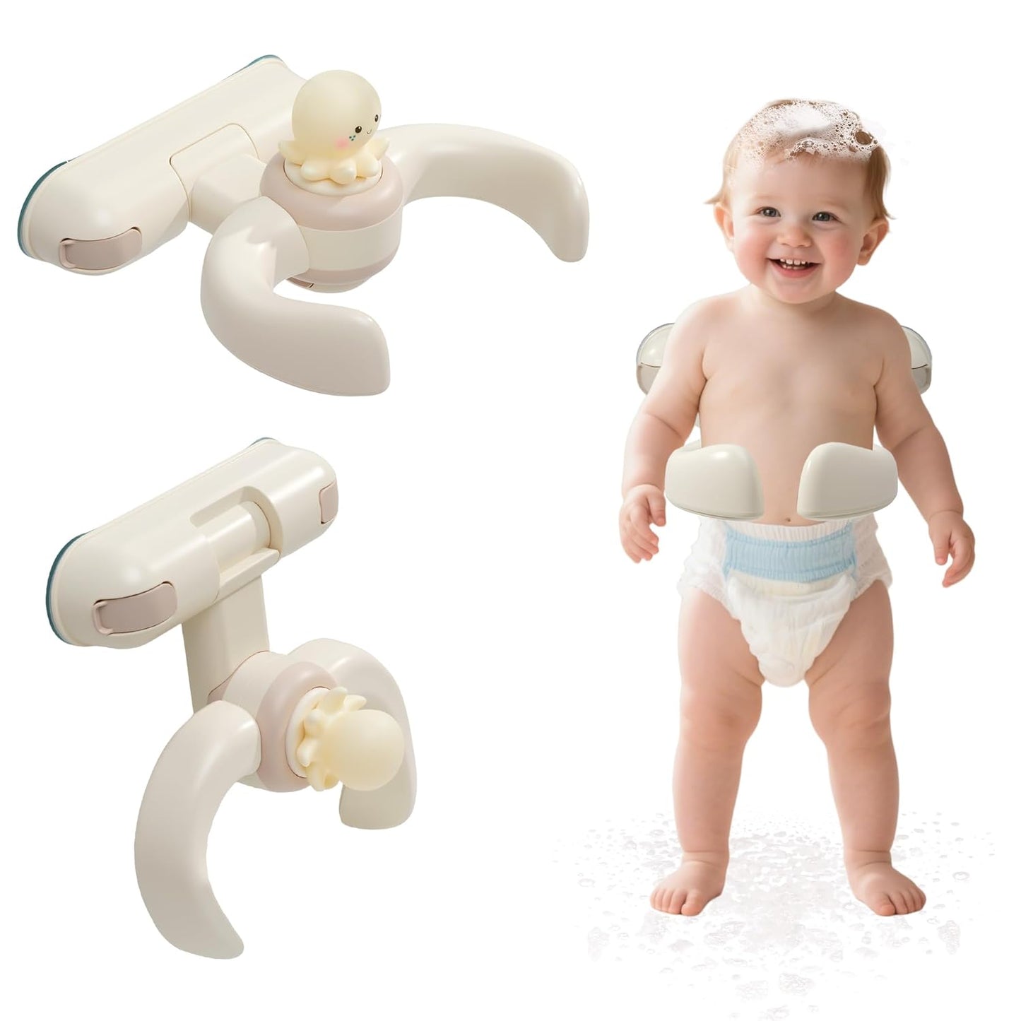 Adjustable Wall-Mounted Baby Shower Stand for Infants and Toddlers