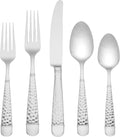 Lenox Eastwood 65-Piece Flatware Set - Elegant Hammered Finish